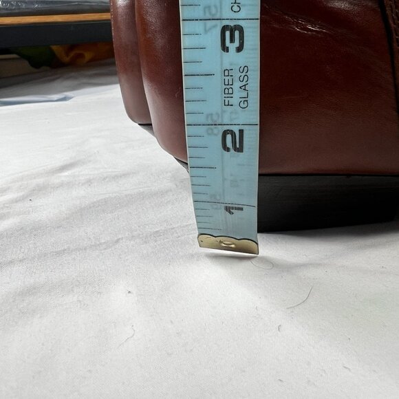 Vintage Zodiac Leather Boots Western Boho Mid-Calf Toe Taps Straps Brown 8.5 - Picture 10 of 12